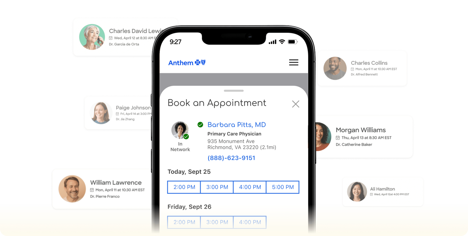 Writes bookings into your EHR