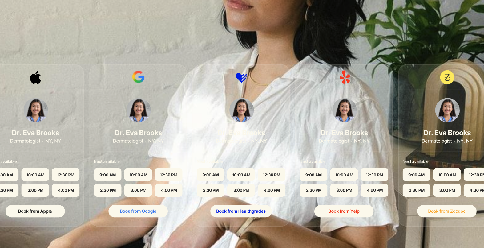 Zocdoc integration calendar across partners