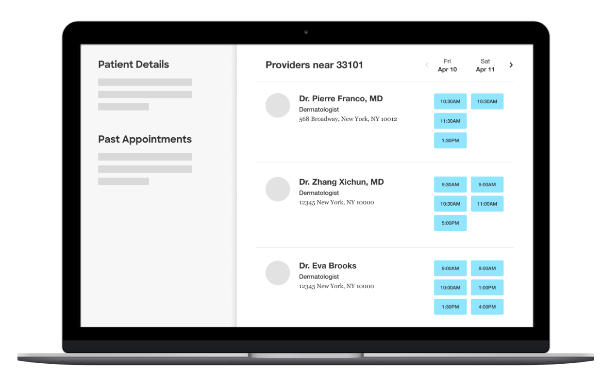Zocdoc developers API documentation